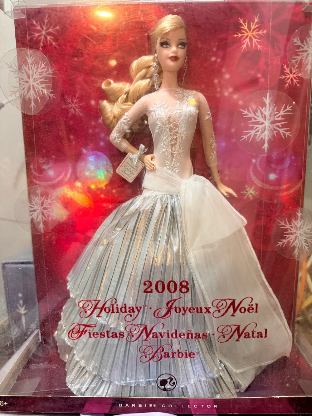 Barbie Holiday Collector Doll in Silver and White